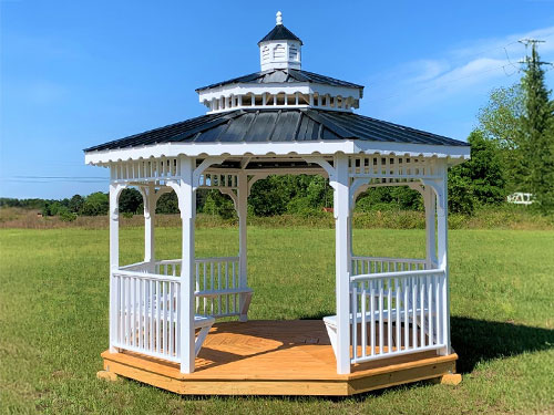 octagon gazebo white middle georgia stormor